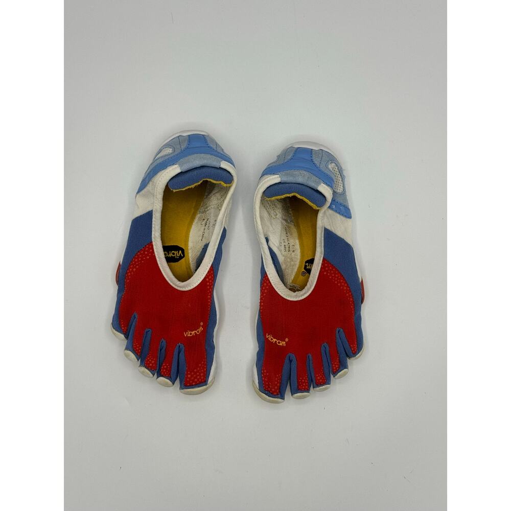 Vibram FiveFingers Barefoot Shoes Women 7-7.5 37 Toe Red White & Blue RARE - Picture 6 of 11